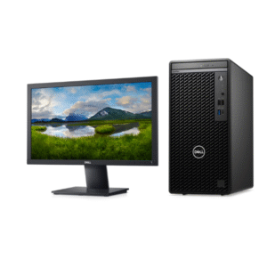 Dell Optiplex Tower 7020 i5 14th gen with Dell E2020H Left View