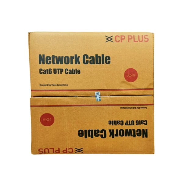 CP Plus CP-EUT-6TGL-305 | CAT6 High Performance Network Cable | 305 Meter, 23 AWG, Class E